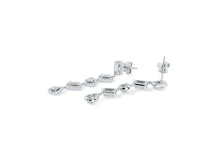 BAGUETTE DIAMOND EARRINGS - 0