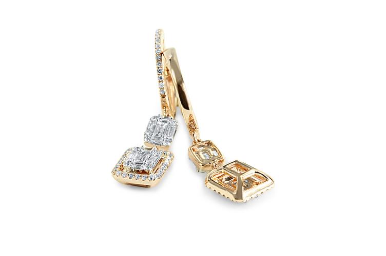 BAGUETTE DIAMOND EARRINGS - 1