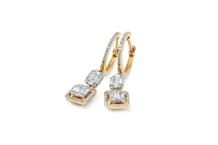 BAGUETTE DIAMOND EARRINGS - 0