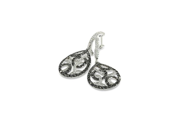 BLACK & WHITE DIAMOND EARRINGS