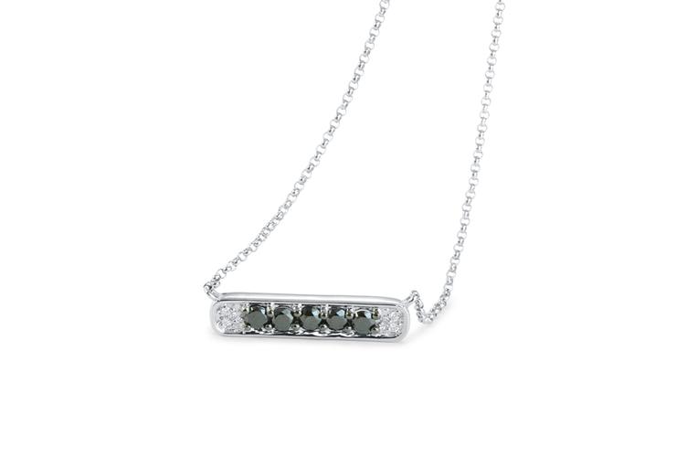 BLACK & WHITE DIAMOND NECKLACE