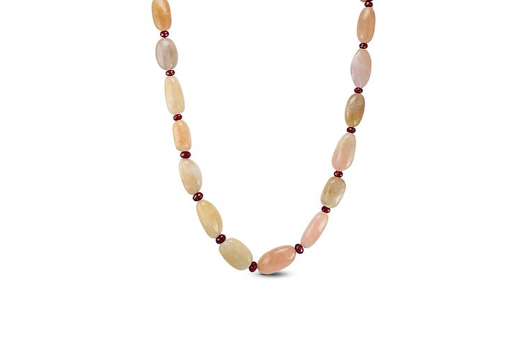 MORGANITE & RUBY NECKLACE
