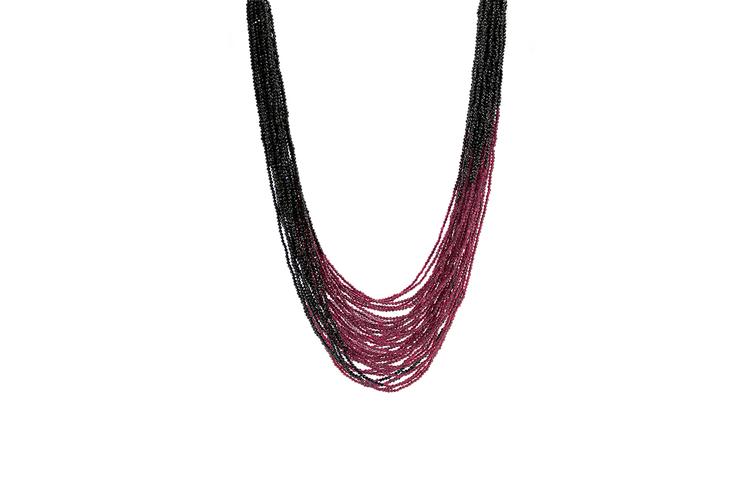SPINEL & RED JADE NACKLACE