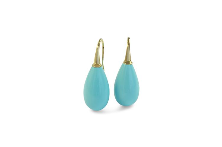 COMPOSITE TURQUOISE EARRINGS