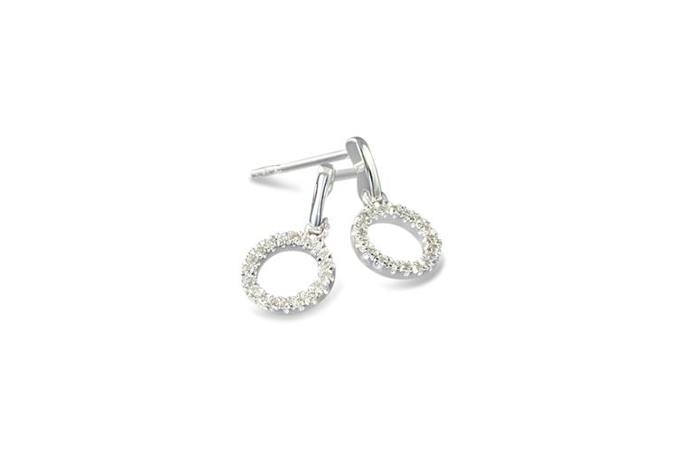 DIAMOND CIRCLE EARRINGS