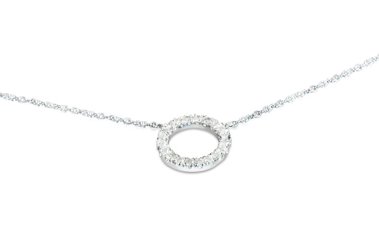 DIAMOND CIRCLE NECKLACE