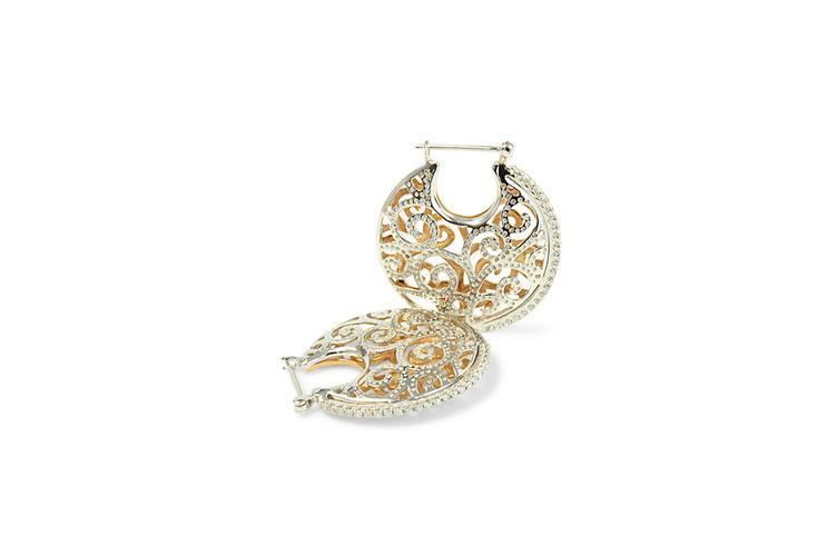 DIAMOND FILIGREE EARRINGS - 0