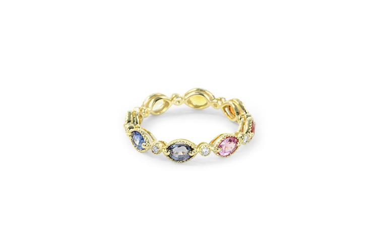 FANCY SAPPHIRE STACKABLE RING - 1