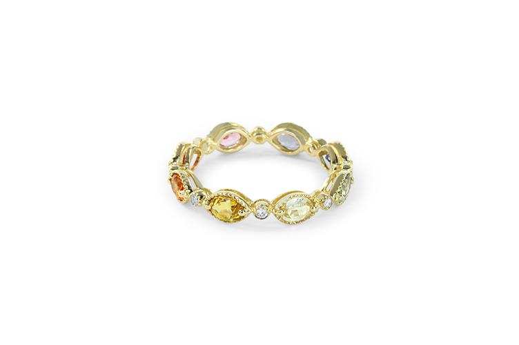 FANCY SAPPHIRE STACKABLE RING - 3