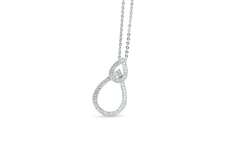 PEAR SHAPED DIAMOND NECKLACE