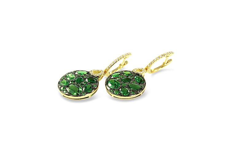 GREEN GARNET EARRINGS