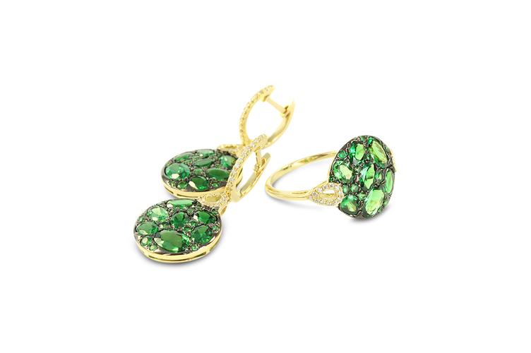 GREEN GARNET EARRINGS - 0