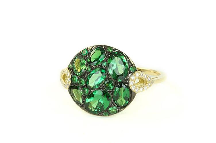 GREEN GARNET RING - 0