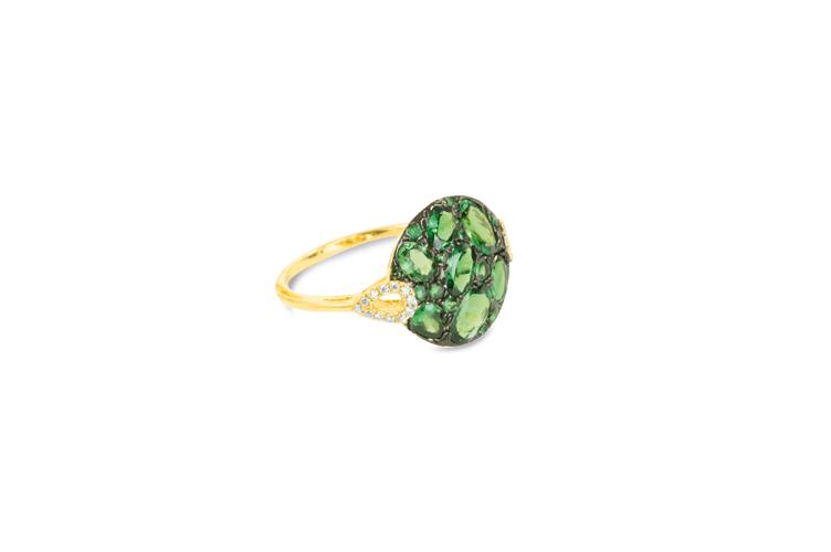 GREEN GARNET RING