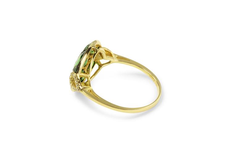 GREEN GARNET RING - 2