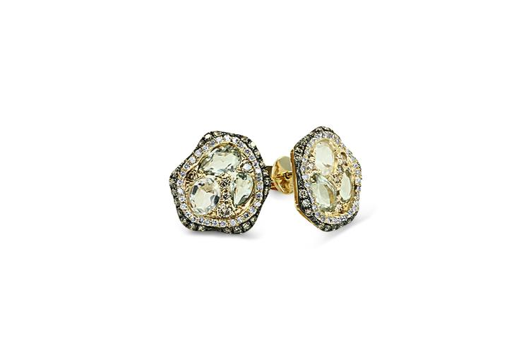 LIGHT GREEN SAPPHIRE EARRINGS