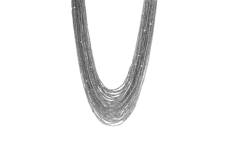 LABRADORITE & PEARL NECKLACE