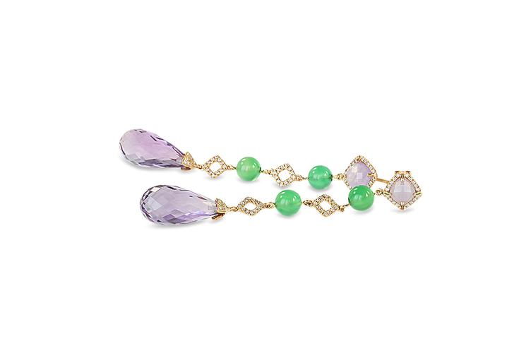 MULTI-GEM STONE EARRINGS