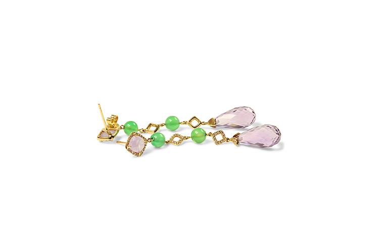 MULTI-GEM STONE EARRINGS - 0