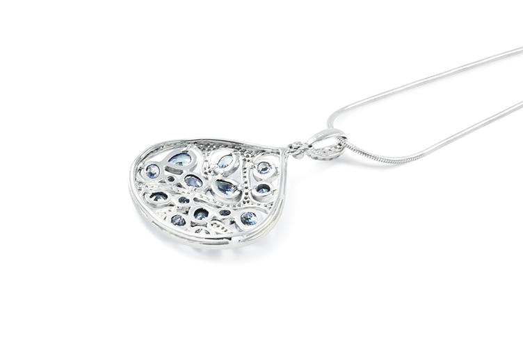 MUTLI - SAPPHIRE & DIAMOND PENDANT - 0