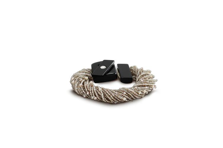 NATURAL ZIRKON & PEARL BRACELET