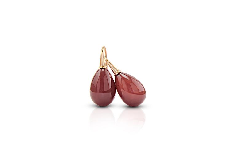 RED AGATE EARRING