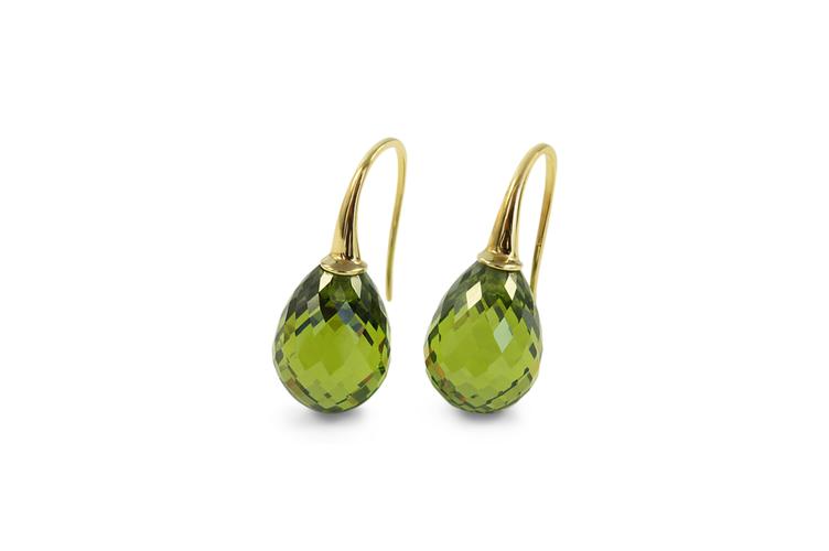 OLIVE QUARTZ EARRINGS