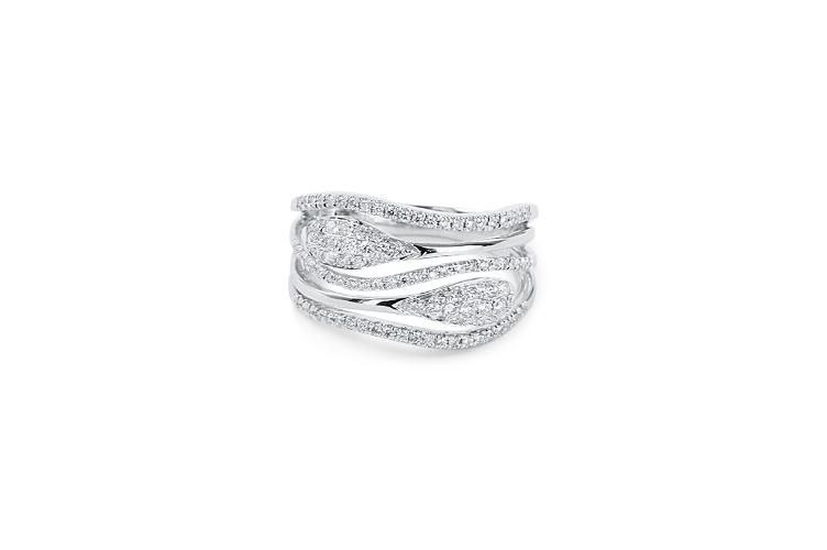 PAVE SET DIAMOND RING