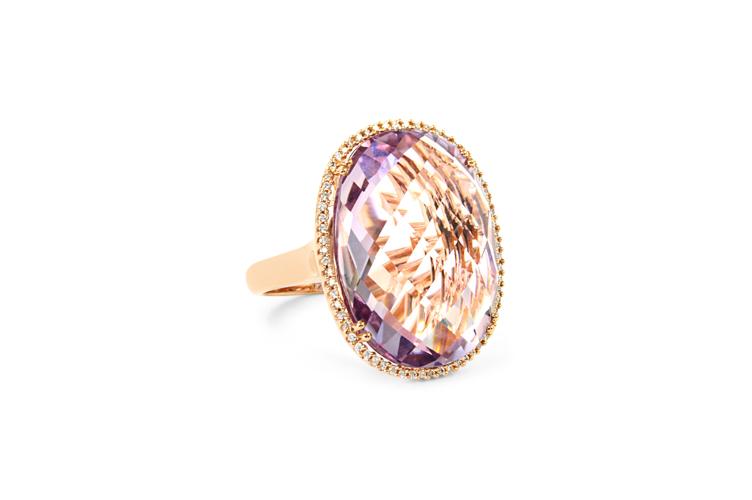 PINK AMETHYST RING