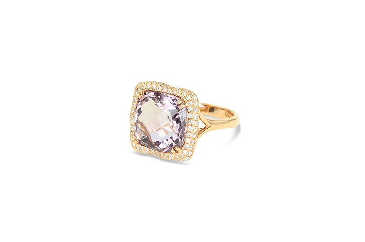 PINK AMETHYST RING