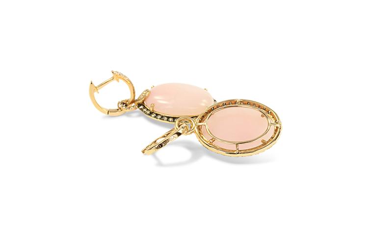 PINK OPAL EARRINGS - 0