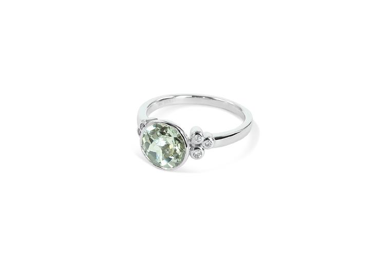 GREEN AMETHYST RING