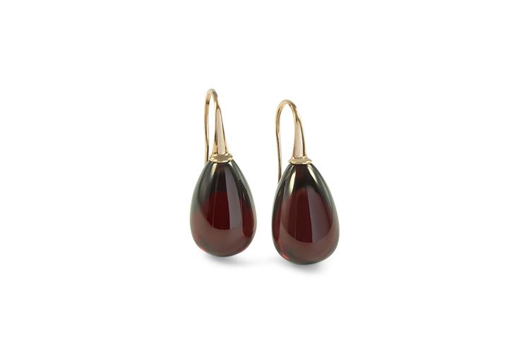 HYDROTHERMAL RHODOLITE EARRINGS