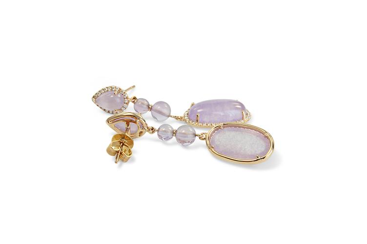 ROSE QUARTZ DROP EARRINGS - 0