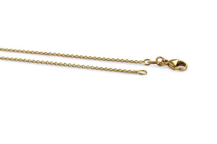 ROUND TRACE LINK GOLD CHAIN