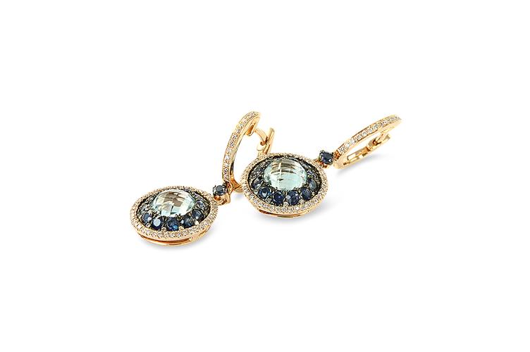 TOPAZ & SAPPHIRE EARRINGS